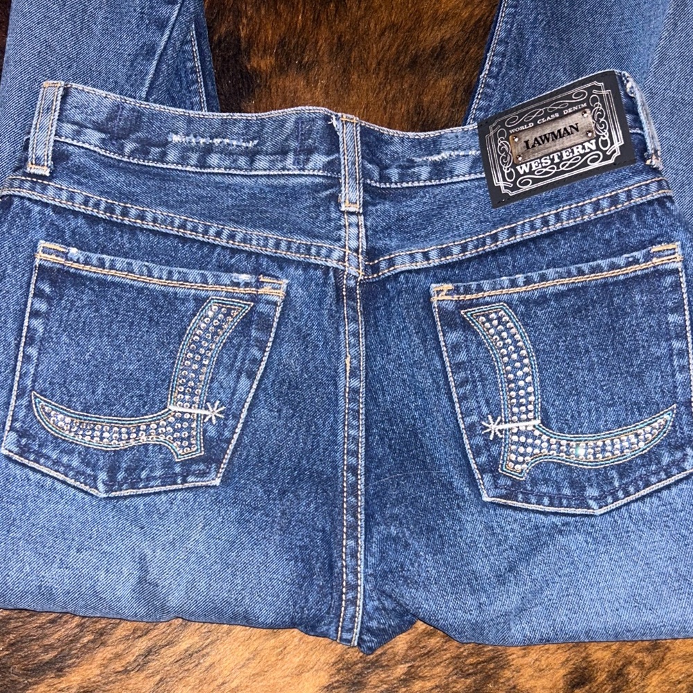 Lawman Western Women's Boot Cut Jeans - Classic Blue